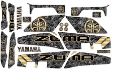 Kit Graficas Forged Carbon Fiber  Gold  Yamaha Zuma Chuma 2022-2024 picture