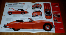 1955 Jaguar XK140 DHC Spec Sheet Brochure Photo Poster Print 55 54 56 57 XK 140 picture