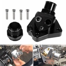 Black K-Series Radiator Swivel Neck Thermostat Housing For Honda K20 K24 K24Z picture