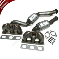 BMW 325ci 2.5L Manifold Catalytic Converters 2001-2006 Front and Rear 2 Pieces picture