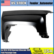 Fender For 2014-18 Chevrolet Silverado 1500 Front Right Side Primed Finish A+++ picture