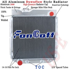 Fit 60-66 Ford Falcon Mustang Ranchero Econoline Mercury Comet Aluminum Radiator picture