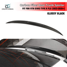 1pcs Gloss Carbon Fiber Rear Trunk Spoiler Wing Fit For Civic Type R FL5 2023+ picture