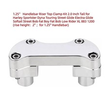 1.25” Handlebar Riser/Top Clamp Kit 2.0