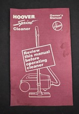 Vintage 1989 Hoover Sprint Cleaner Owner's Manual picture
