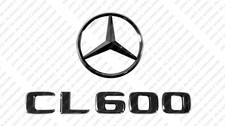 New Gloss Black Emblems Trunk Letter Star for 1991-1998 Mercedes-Benz CL600 W140 picture