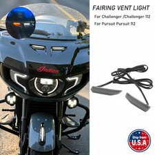 Fairing Vent Insert LED Signal Turn Running Light For Indian Challenger LIMITED picture