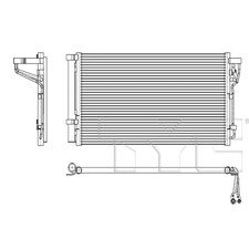 Condenser for 23-25 Hyundai Sonata Hybrid HY3030201 97606-L5AA0 picture