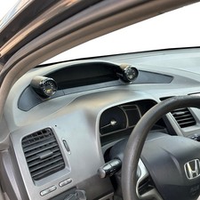 Dual gauge pod mount for 2006-2011 Civic 8th gen bezel snap in 52mm picture