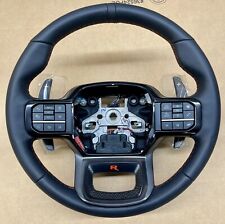 2022-2024 Ford F-150 Raptor R OEM Heated Leather Steering Wheel W/ Red Stitching picture