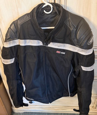 Cortech GX Air Mesh Motorcycle Riding Jacket Small (40) Black w Liner + Inserts picture
