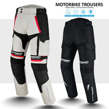 Men’s Motorbike Trousers Motorcycle Armour Pants with Quilted Lining Waterproof picture