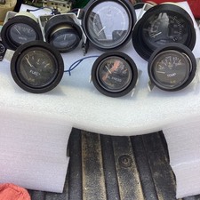 7 Gauge Set Black Face, Black Rim and Backlit, Marine Speedo, RPM, Fuel Ect picture