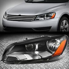 For 12-15 VW Passat OE Style Left Driver Side Black/Amber Headlight Head Lamp picture