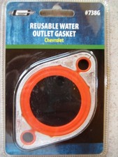 Engine Coolant Thermostat Housing Gasket-Outlet Gasket Mr Gasket 738G (Reusable) picture