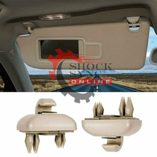 Pair of Sun Visor Clip Beige fit Audi A3 A4 A5 Q5 A7 B6 B7 B8 S4 S5 TT 8U0857562 picture