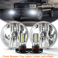 Pair Fit For 07-13 GMC Sierra 1500 2500 Front Bumper Fog Lights Lamps Left+Right picture