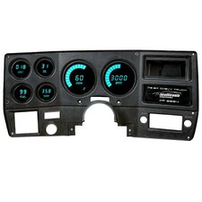 1973-1987 Chevy Truck Digital Dash TEAL LEDs  Intellitronix DP6004T Made In USA picture