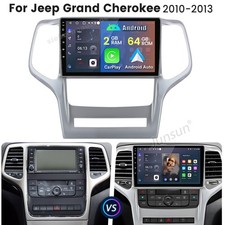 2+64GB Car Stereo Radio GPS Android Carplay BT For Jeep Grand Cherokee 2010-2013 picture