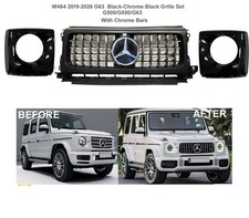 G63 Grille + Headlight Covers Star G500 G550 To G63 2019- 2024 G-Wagon picture