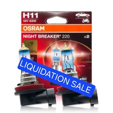 H11: Osram 64211NB220 Night Breaker 220 Halogen Bulbs | Pack of 2 Sylvania Ultra picture