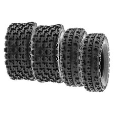 SunF 21x7-10 & 20x10-9 ATV Race Tires All Terrain Tubeless 6 PR A027 [Set of 4] picture
