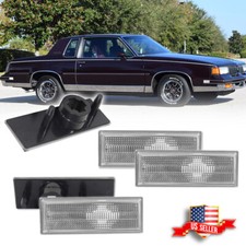 4PCS Clear Front & Rear Side Marker Light Lens For 81-88 Oldsmobile Cutlass 442 picture