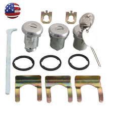 Door Trunk Lock Key Cylinder Set with Keys to Match for 1967-1997 Oldsmobile picture