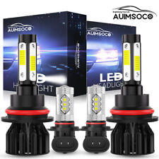 4Pcs LED Headlight Hi/Lo Beam Fog Light Bulbs Kit White For Dodge Neon 2001 2002 picture