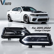 For 2015-2022 Dodge Charger VLAND LED DRL Projector Headlights Headlamps Pair picture