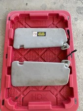 OEM 2004-2009 Jaguar XJ8 XJR L+R Sun Visor Shade Pair Set Light Gray Illuminated picture