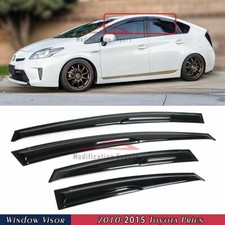 For 2010-2015 Toyota Prius XW30 JDM Wavy Mugen Style Window Visors Rain Guards picture