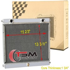 Full Aluminum 3 Rows Radiator For Dragster Roadster Style Double Pass USA STOCK picture