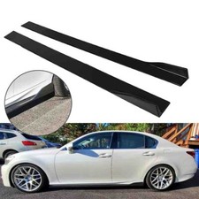 78.7'' Gloss Black Side Skirts Rocker Panel Splitter For Lexus IS250 IS350 06-13 picture