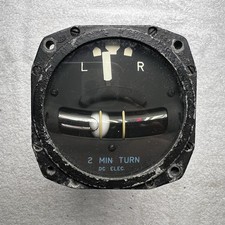 CESSNA TURN AND BANK GYRO INDICATOR P/N C661031-0101 310-167 Repaired picture