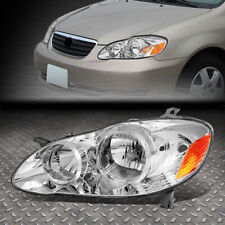 FOR 03-08 TOYOTA COROLLA CHROME HOUSING OE STYLE HEADLIGHT LAMP LEFT TO2502160 picture