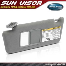 Gray Left Driver Side Sun Visor w/ Extender & Mirror for Toyota Tacoma 2005-2015 picture
