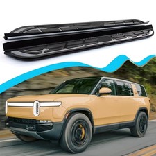 Alu Running Board Fits Rivian R1S R1T 2022-2025 2026 Side Step Pedal Nerf Bars picture