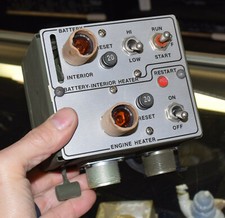 MILITARY STEWART WARNER SOUTHWIND ENGINE COOLANT & INTERIOR HEATER CONTROL BOX picture