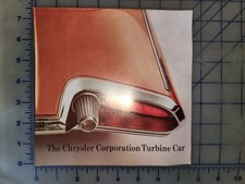 1963 1964 Chrysler Turbine Car Concept Brochure Original picture