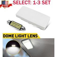 For 1974-82 Chevy Corvette Interior Dome Light Lens Cover White LED Bulbs 1-3Kit picture