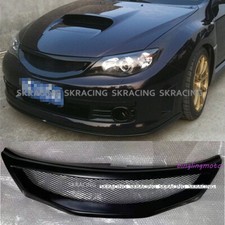 1PCS Gloss Black  Front Mesh Grill Grille For 2008-2010 Subaru Impreza WRX STi picture