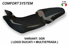 Ducati Multistrada 1260  Tappezzeria Italia Grey Seat cover Anti slip Design picture