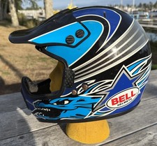 Vintage Bell Moto 7 Motocross Helmet 7 1/4 with Snake Made In Italy picture