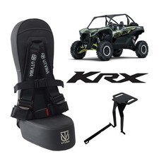 UTVMA '20-'25 Kawasaki KRX 2 Front Bump Seat w/ Auto Buckle Pink Harness picture