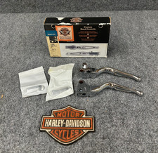 OEM HARLEY-DAVIDSON CHROME SLOTTED HAND LEVER KIT 45459-02 picture