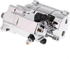 All Balls Chrome 1.4 Starter Motor For 1989-1994 Harley FXLR Low Rider Custom picture