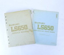 86 - 87 Suzuki LS650 Savage Service Manual + LS650H Supplement 99500-36060-03E picture