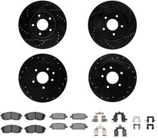 R1 Concepts Drilled & Slotted Rotors & Ceramic Pads for 2011-17 Nissan Juke picture