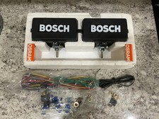 NOS BOSCH Rectangle Halogen Clear FOG LIGHTS Lamp W/COVERS PORSCHE AUDI VW 8328 picture